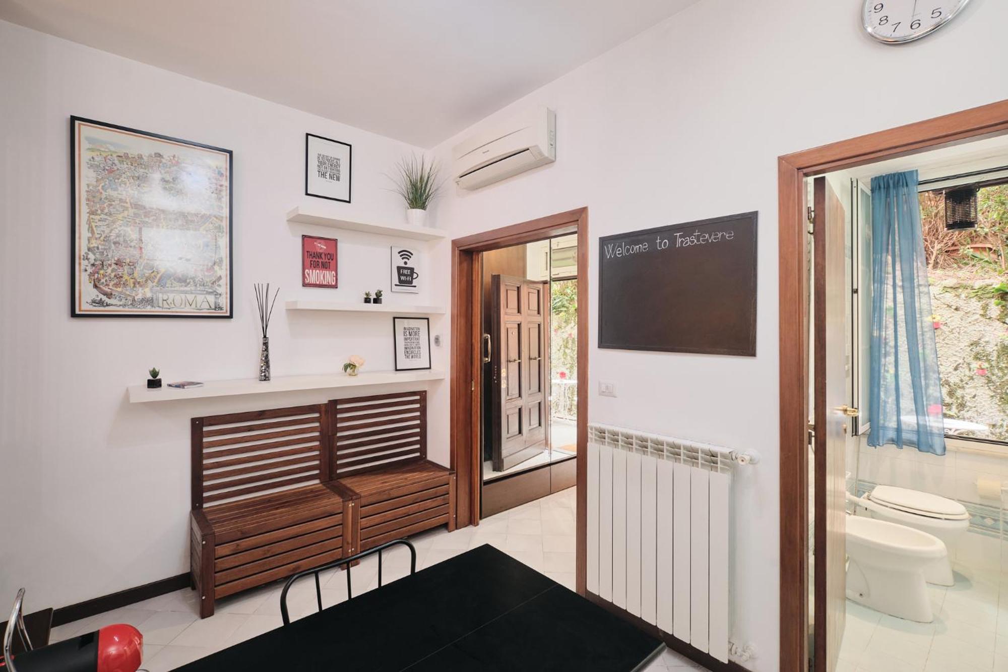 Trastevere- Flat Con Giardino, Ac, Wi-Fi & Netflix Rome Extérieur photo